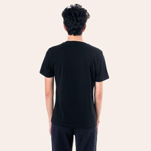 Load image into Gallery viewer, Bisiklet Yaka Tişört - Siyah