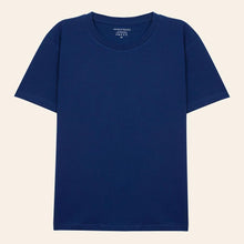 Load image into Gallery viewer, Bisiklet Yaka Tişört - Mürekkep Mavisi