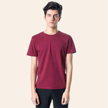 Load image into Gallery viewer, Bisiklet Yaka Tişört - Bordo