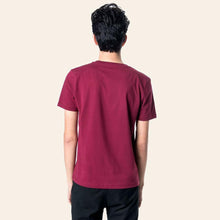 Load image into Gallery viewer, Bisiklet Yaka Tişört - Bordo