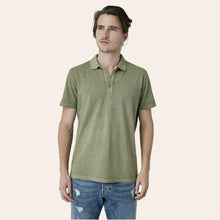 Load image into Gallery viewer, Parça Boyalı Polo - Zeytin Yeşili