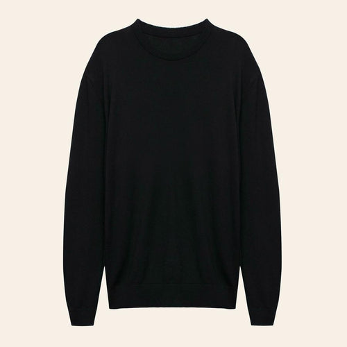 Pamuk Kaşmir Triko - Siyah