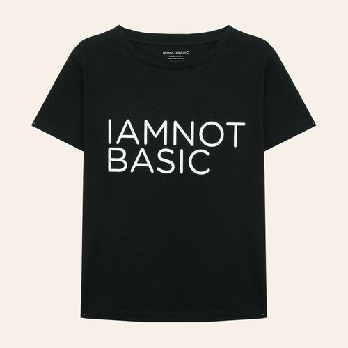 Büyük Baskılı Logo Tişört - Siyah