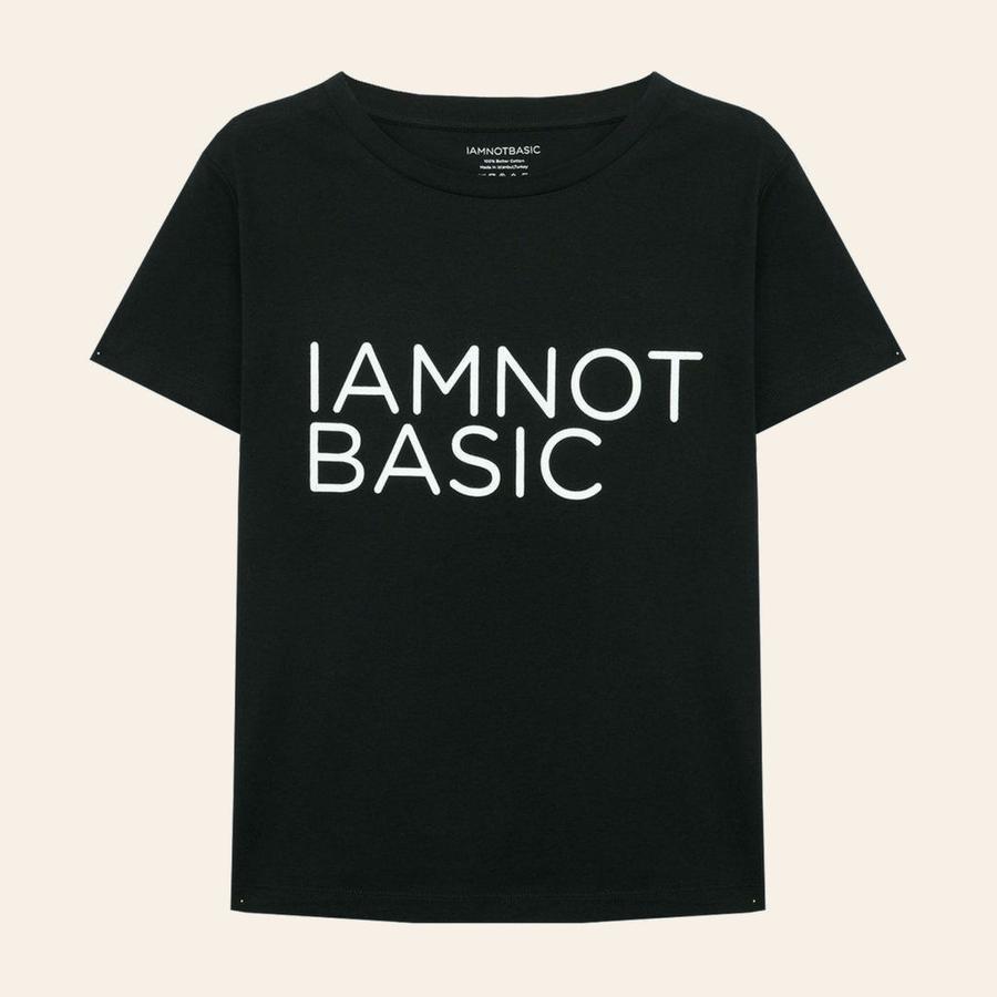 Büyük Baskılı Logo Tişört - Siyah