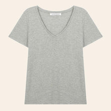 Load image into Gallery viewer, Derin V Tişört - Gri Melanj