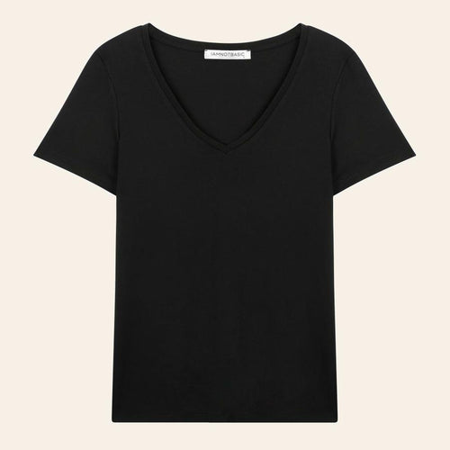 Derin V Tişört - Siyah