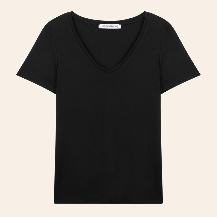 Derin V Tişört - Siyah